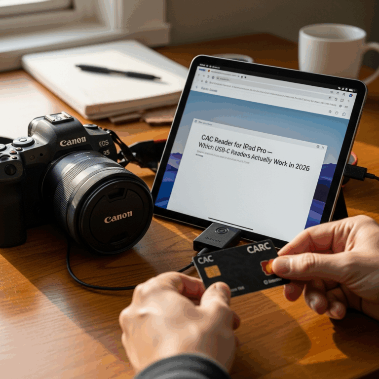 Professional photograph related to: CAC Reader for iPad Pro — Which USB-C Readers Actually Work in 2